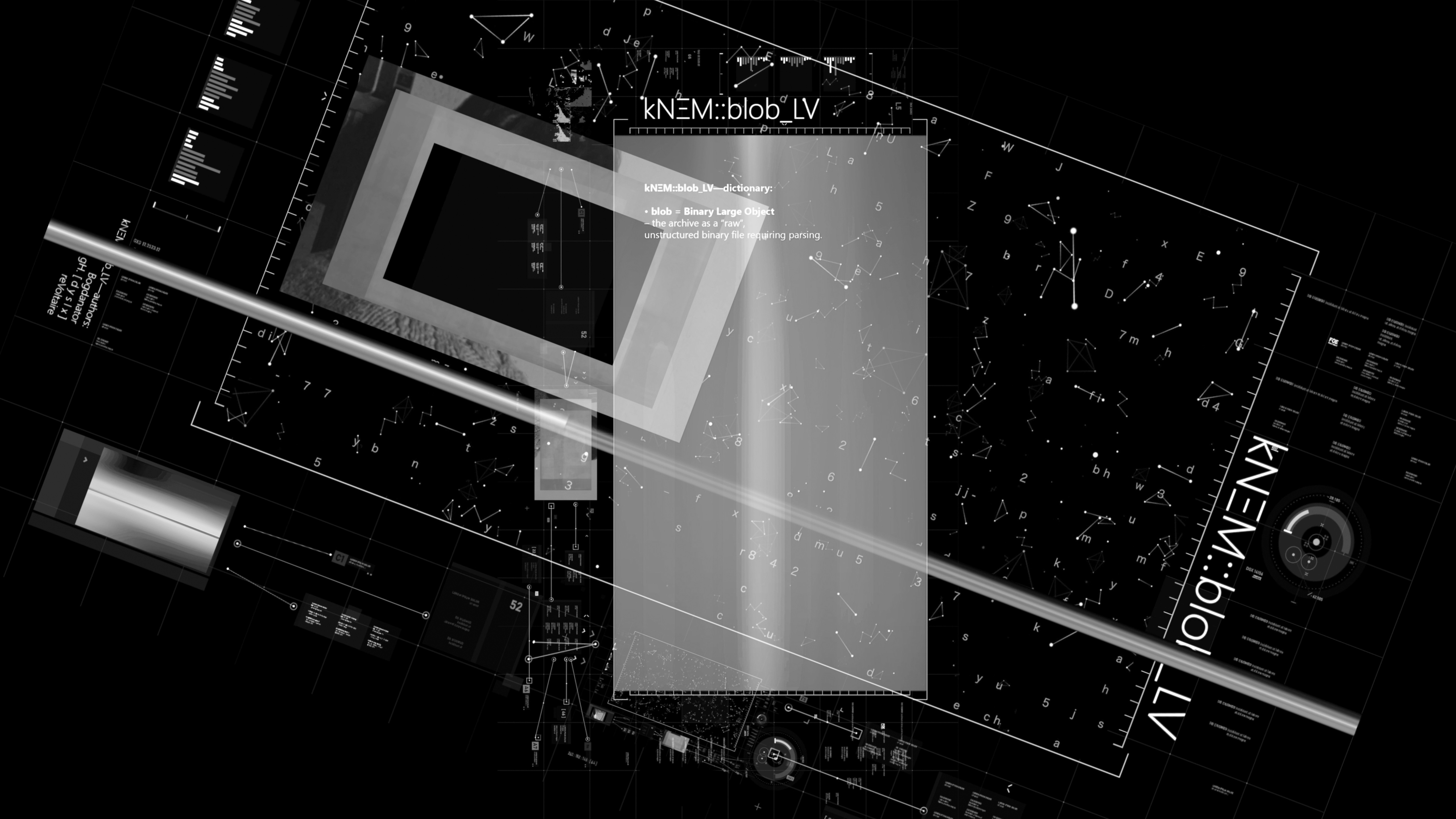 kN&Xi;M::blob_LV — hypermedia monument plate, distributed network annotations