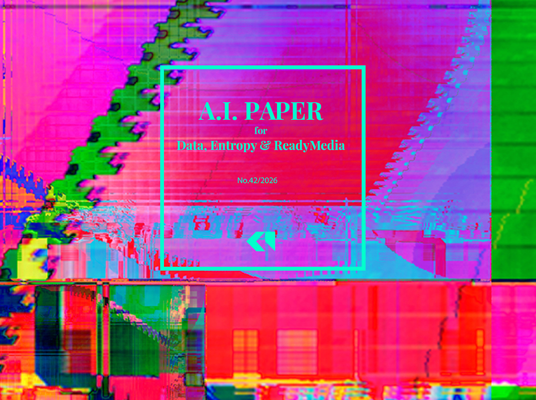 A.I. Paper for Data, Entropy & ReadyMedia — glitch cover, No.42/2026
